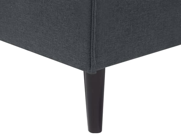 Bäddsoffa Mörkgrå 3-sits Knappar Klick Klack