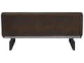 Miniatyrbild 7 av 11: Bäddsoffa Brun Konstläder Modernt Vardagsrum 3-sits Armlös Minimalistisk Design