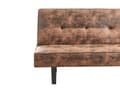 Miniatyrbild 8 av 11: Bäddsoffa Brun Konstläder Modernt Vardagsrum 3-sits Armlös Minimalistisk Design