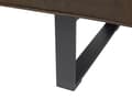 Miniatyrbild 9 av 11: Bäddsoffa Brun Konstläder Modernt Vardagsrum 3-sits Armlös Minimalistisk Design