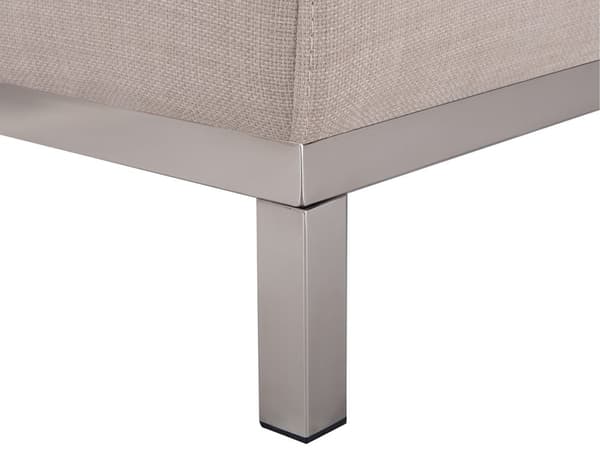 Hörnsoffa Beige L-formad Vänstervänd