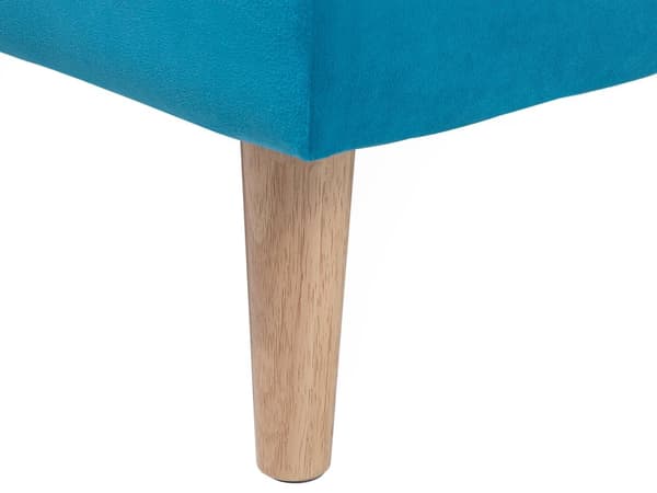 Bäddsoffa Havsblå 3-sits Tillbakalutande Ryggstöd Stickad