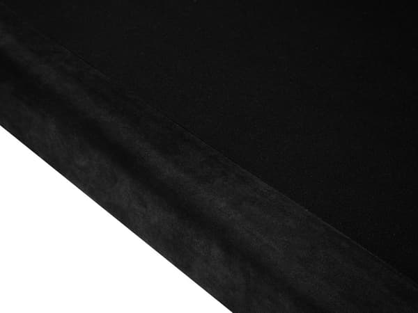 Soffa Svart 3-sits Sammet Trä Ben Klassisk