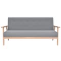Miniatyrbillede 2 af 7: vidaXL 3-personers sofa i stof lysegrå