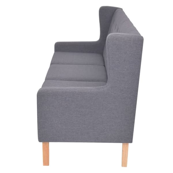 vidaXL 3-personers sofa i stof grå
