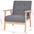 Miniatyrbillede 10 af 10: vidaXL sofasæt i 2 dele stof mørkegrå