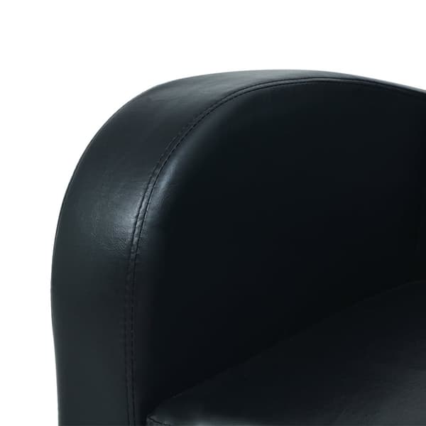 vidaXL 2-personers sofa kunstlæder sort