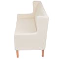 Miniatyrbillede 3 af 7: vidaXL 2-personers sofa stof cremehvid