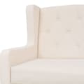 Miniatyrbillede 4 af 7: vidaXL 2-personers sofa stof cremehvid