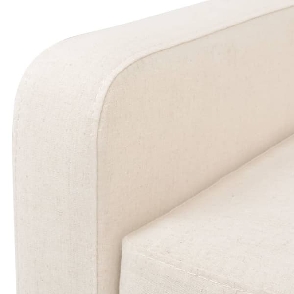 vidaXL 2-personers sofa stof cremehvid