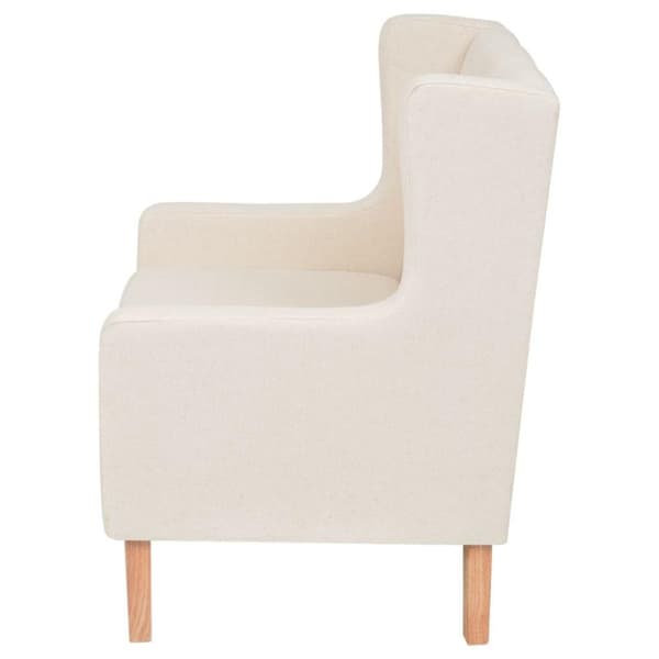 vidaXL sofasæt 2 dele stof cremehvid
