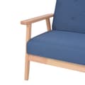 Miniatyrbillede 4 af 7: vidaXL 2-personers sofa stof blå
