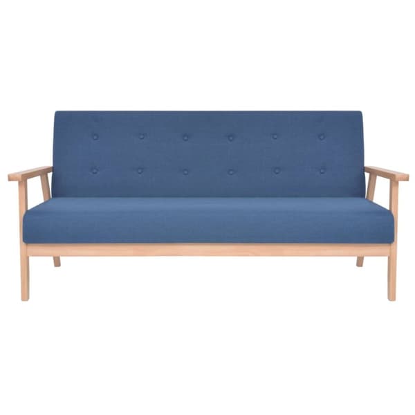 vidaXL sofasæt i 2 dele stof blå