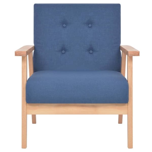 vidaXL sofasæt i 2 dele stof blå