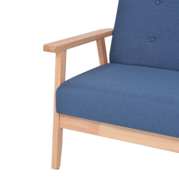 vidaXL sofasæt i 2 dele stof blå