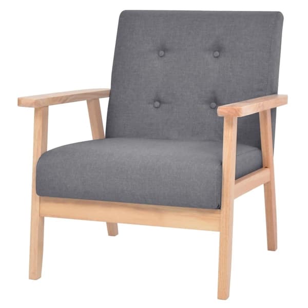 vidaXL sofasæt i 2 dele stof mørkegrå
