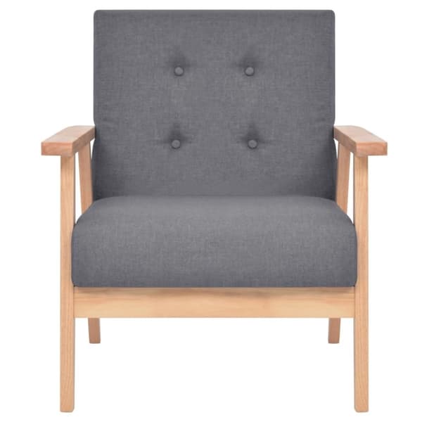 vidaXL sofasæt i 2 dele stof mørkegrå