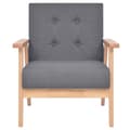 Miniatyrbillede 5 af 10: vidaXL sofasæt i 2 dele stof mørkegrå