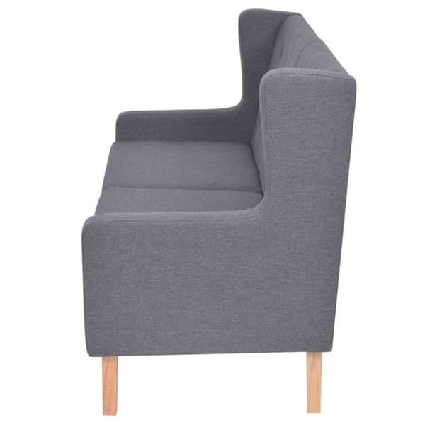 vidaXL 2-personers sofa stof grå