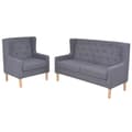 Miniatyrbillede 1 af 10: vidaXL sofasæt i 2 dele stof grå