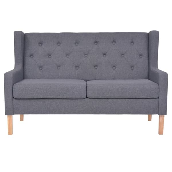vidaXL sofasæt i 2 dele stof grå