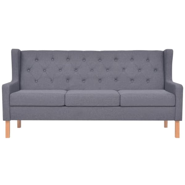 vidaXL sofasæt i 2 dele stof grå