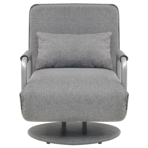vidaXL drejestol og sovesofa lysegrå