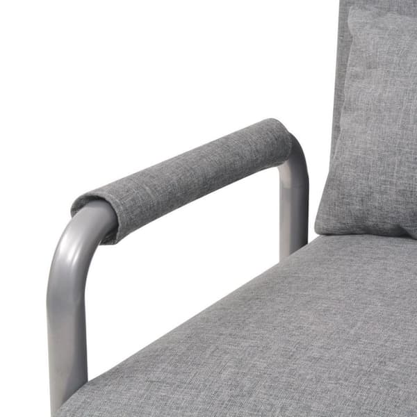 vidaXL drejestol og sovesofa lysegrå