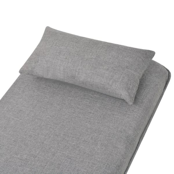 vidaXL drejestol og sovesofa lysegrå