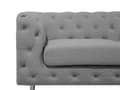 Miniatyrbild 7 av 11: 3-sits Chesterfield Soffa Ljusgrå Knappar Tuftad