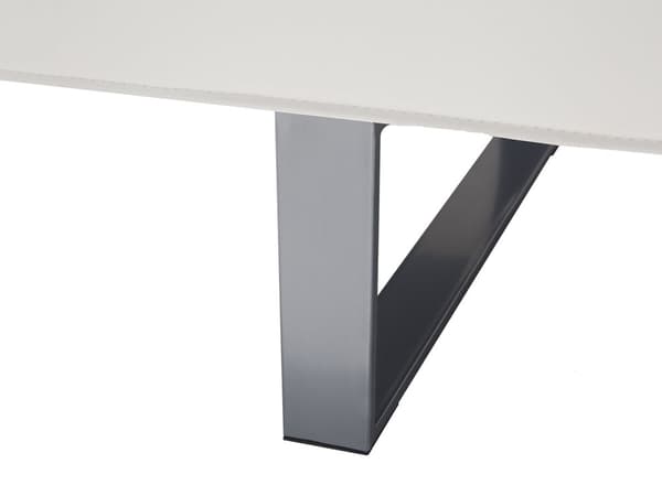Vuodesohva valkoinen 189 x 85 x 88 cm keinonahka metalli puu kolmelle käsinojaton säädettävä