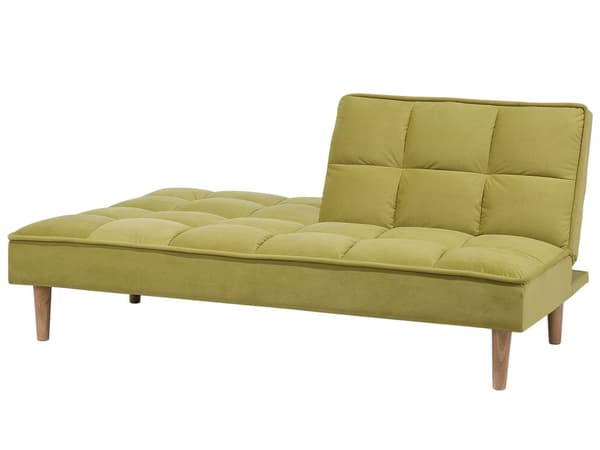 Vuodesohva oliivinvihreä 177 x 80 x 80 cm polyesteri puu kolmelle säädettävä