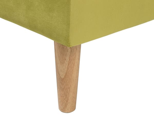 Vuodesohva oliivinvihreä 177 x 80 x 80 cm polyesteri puu kolmelle säädettävä