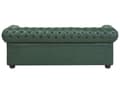 Pikkukuva 5 / 11: Sohva vihreä 198 x 70 x 75 cm keinonahkaverhoilu chesterfield irrotettava päällinen