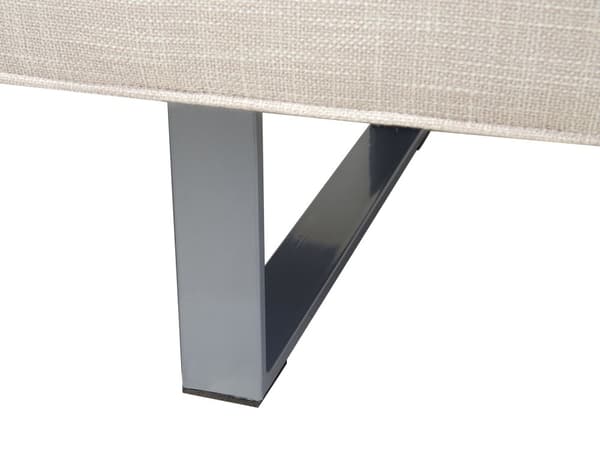 Vuodesohva vaalea beige 190 x 79 x 88 cm polyesteri metalli puu kolmelle säädettävä