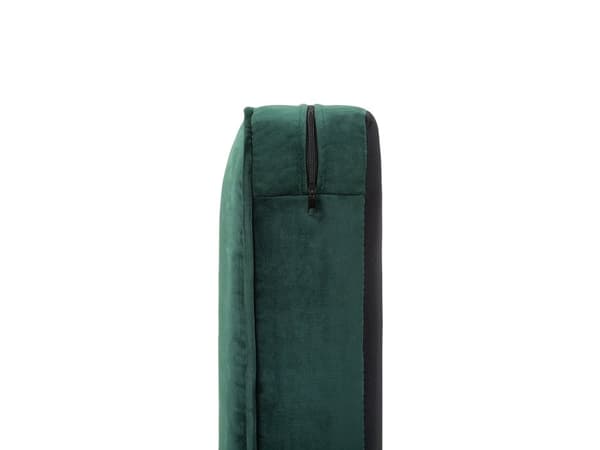 Sohva vihreä 201 x 70 x 75 cm samettiverhoilu kolmelle chesterfield