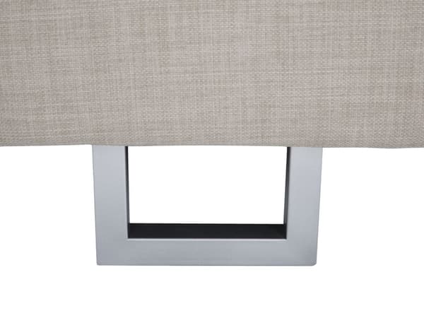 Kulmasohva beige 290 x 103 x 235 cm kangasverhoilu kuudelle oikeakätinen
