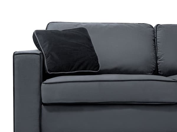 3-sits soffa Ljusgrå Sammet Armstöd Prydnadskuddar Vardagsrum