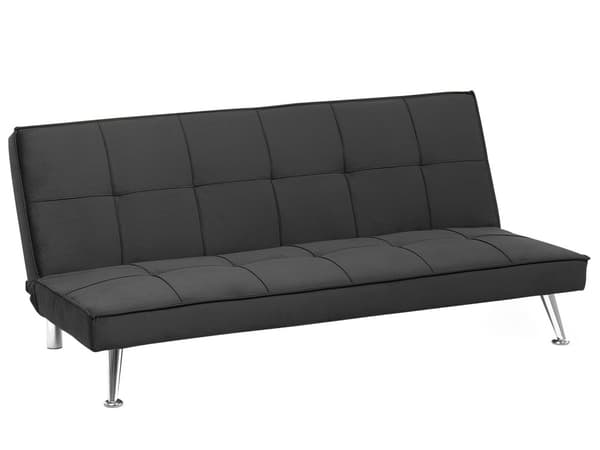 Vuodesohva harmaa 145 x 68 x 75 cm polyesteri kolmelle metalli puu käsinojaton