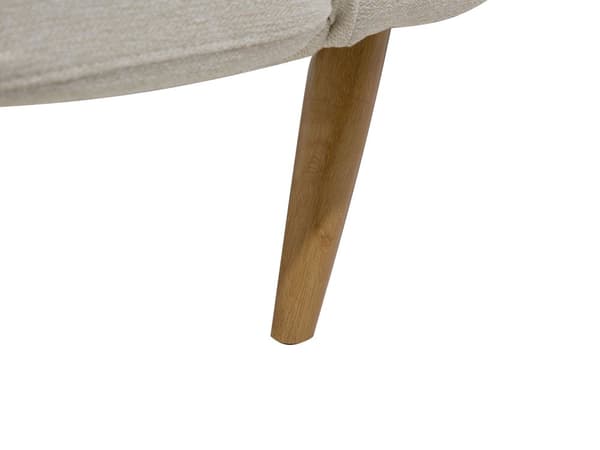 Bäddsoffa Beige Stoppad 3-sits Tillbakalutande Ryggstöd Stickad