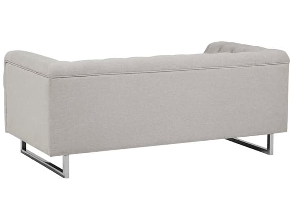 Sohva vaalea beige 172 x 71 x 87 cm kangas rosteri puu kahdelle nappikoristelu moderni