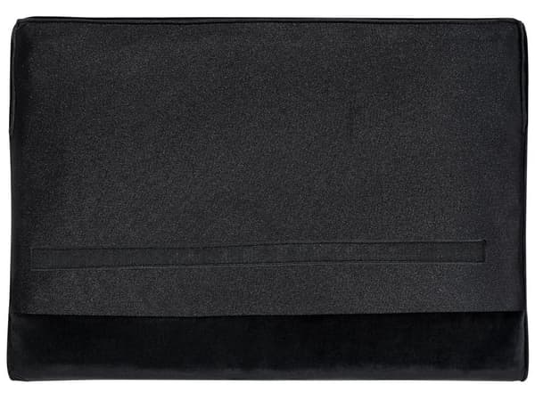 Sohva musta 224 x 70 x 85 cm sametti metalli puu kolmelle nappikoristelu glamour