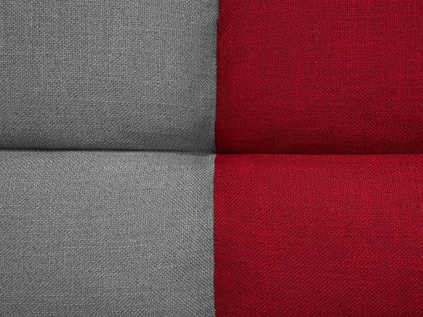 Vuodesohva monivärinen kolmelle kangas metallijalat tikattu säädettävä moderni retro