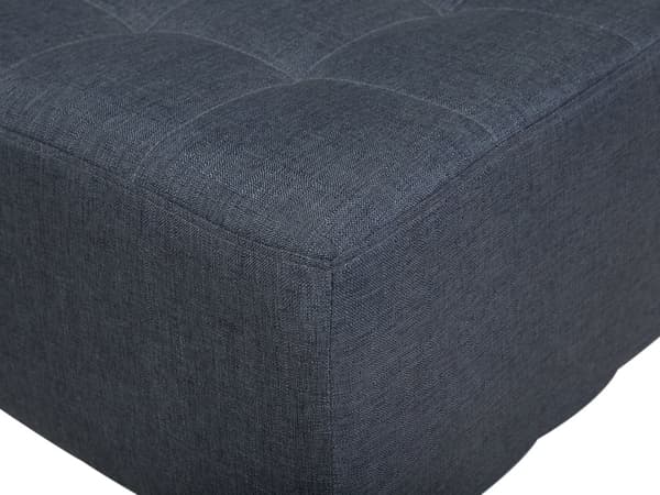 Kulmavuodesohva tummanharmaa 267 x 168 x 83 cm kangasverhoilu metalli puu neljälle oikea rahi