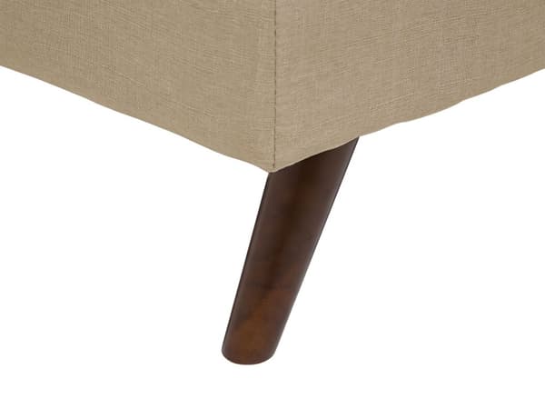 Sovesofa Lysebrun Mørkt Træ 3 Personers Klassisk Retro Sofa med Sovefunktion Quiltet Ryg Polstring Sofaseng Design Skibsbriks Skrå Ben