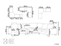 Miniatyrbillede 3 af 11: Hjørnesofa mørkegrå modulær 6 personers moderne quiltet sofa til stue med chaiselong og skammel venstre side