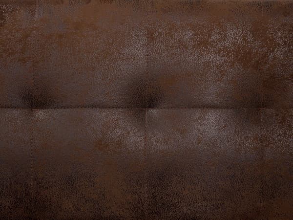 Sofa Chaiselong Brun Kunstlæder med Skumfyld og Sølv Krom Metalben 6 personers Moderne U-formet modul Klik Klak Sovefunktion Stueindretning
