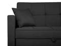 Miniatyrbillede 9 af 11: Sovesofa Mørkegrå Polyester 3 Personers Udtræksseng på Hjul Sovefunktion Quiltet Ryglæn Moderne Sofaseng Stue Indretning Klassisk Tilbehør