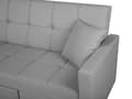 Miniatyrbillede 10 af 11: Sovesofa Grå Polyester 3 Personers Udtræksseng på Hjul Sovefunktion Quiltet Ryglæn Moderne Sofaseng Stue Indretning Klassisk Multifunktionel