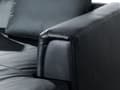 Miniatyrbillede 5 af 6: Hjørnesofa Sort Læderpolstret L-Formet Venstrehåndsorientering